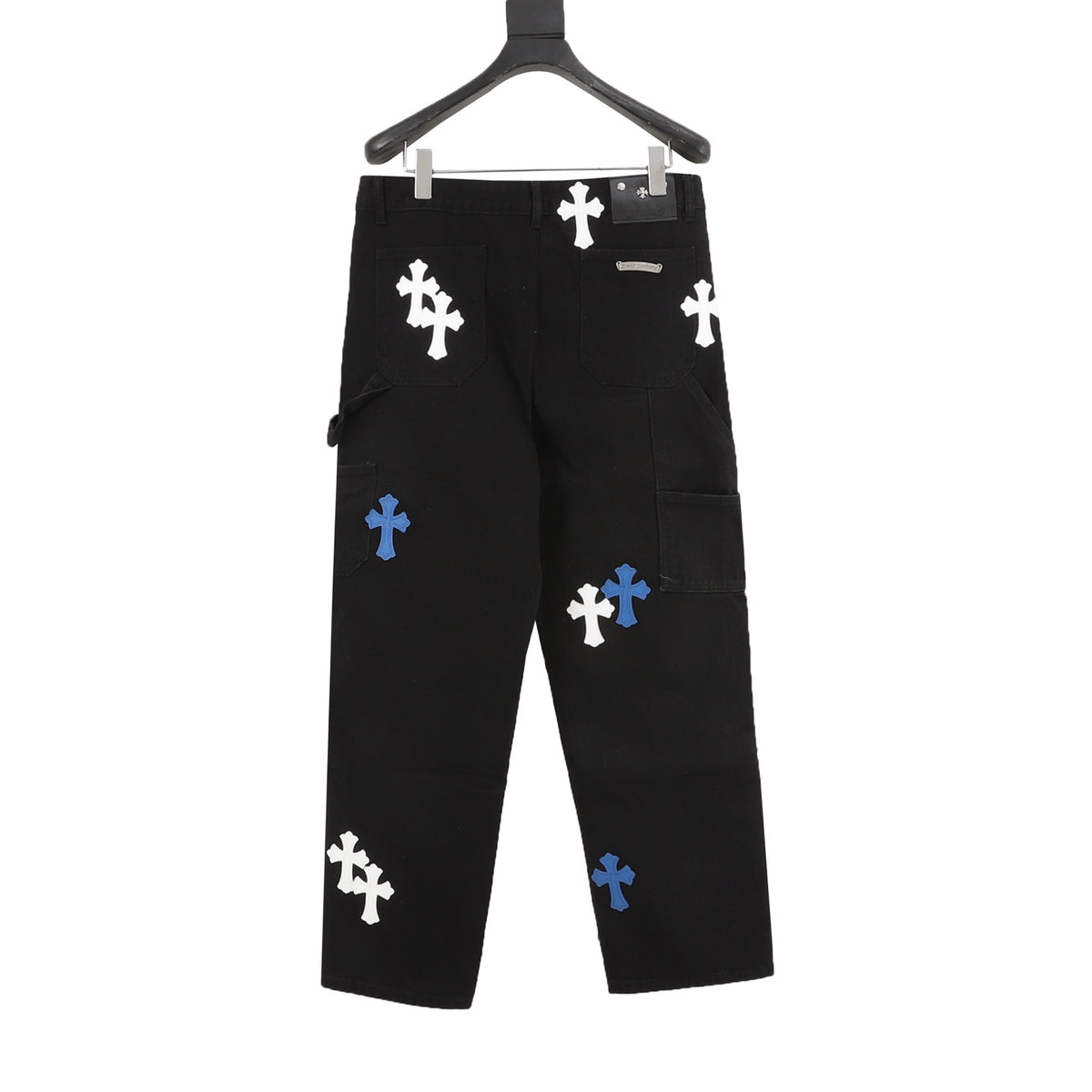 Chrome Hearts Cross Patch Embroidered Washed Jeans product detail 2