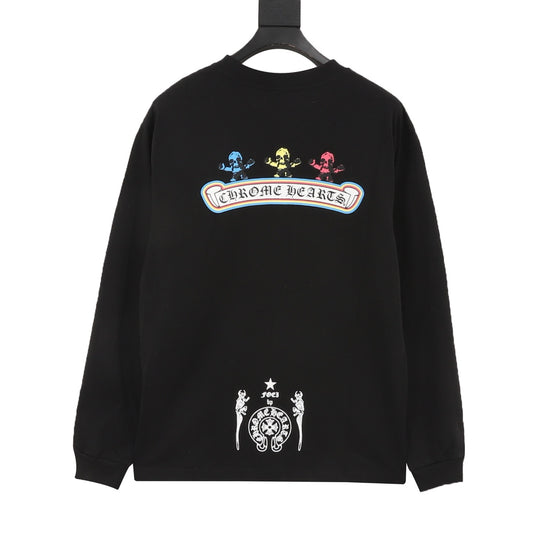 Chrome Hearts Skull Figure Print Long-Sleeve T-Shirt product detail 2