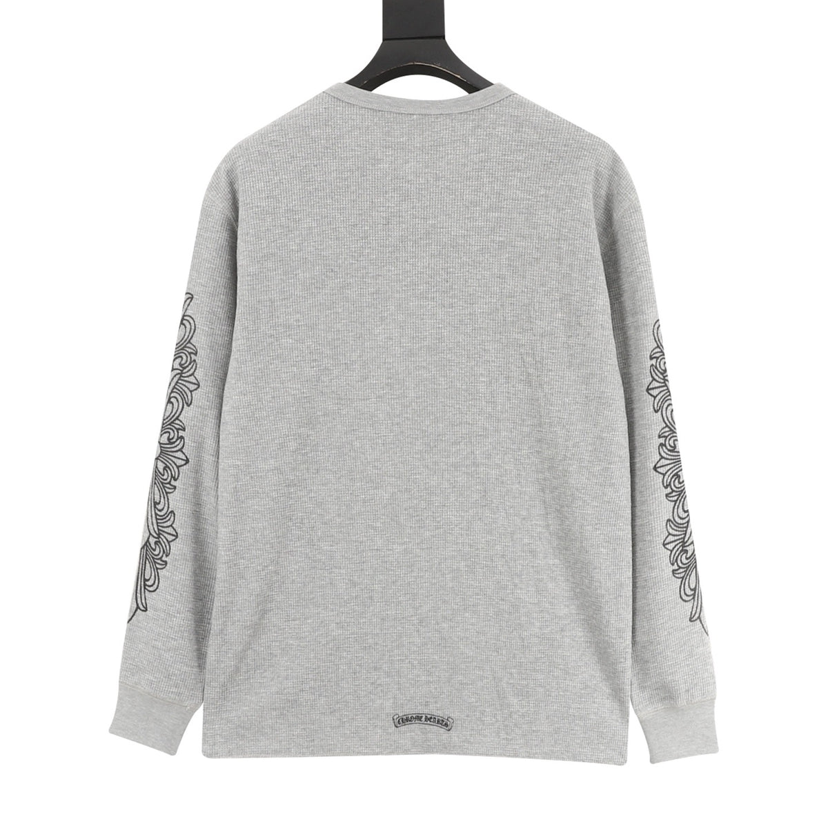 Chrome Hearts Waffle-Knit Cross and Scroll Print Long-Sleeve Top product detail 2