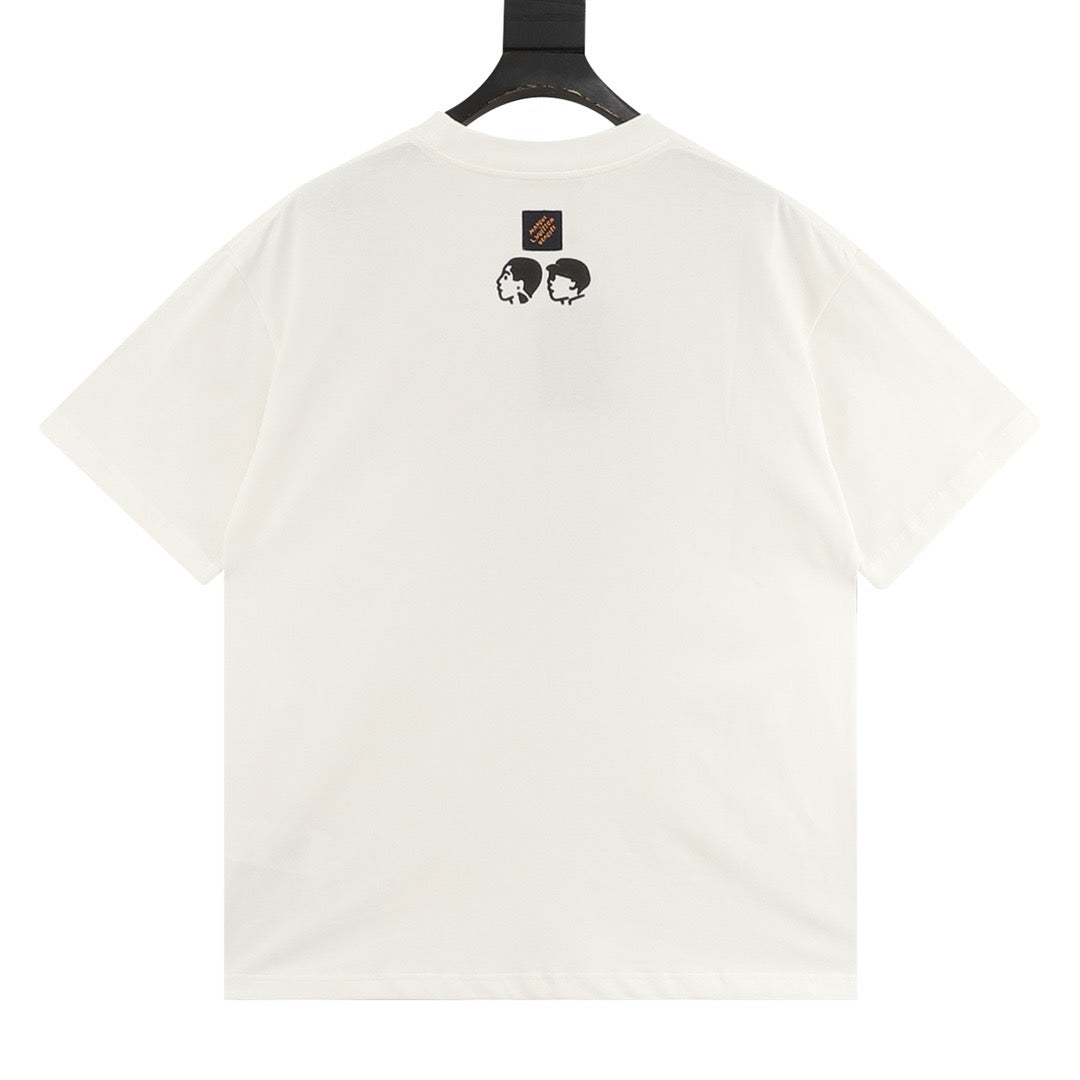 Louis Vuitton Heart Portrait Flocked T-Shirt product detail 2