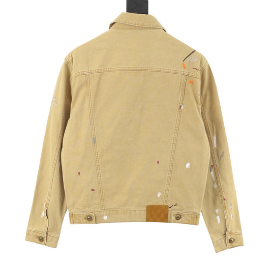 Louis Vuitton Paint-Splatter Denim Jacket - Blue product detail 2