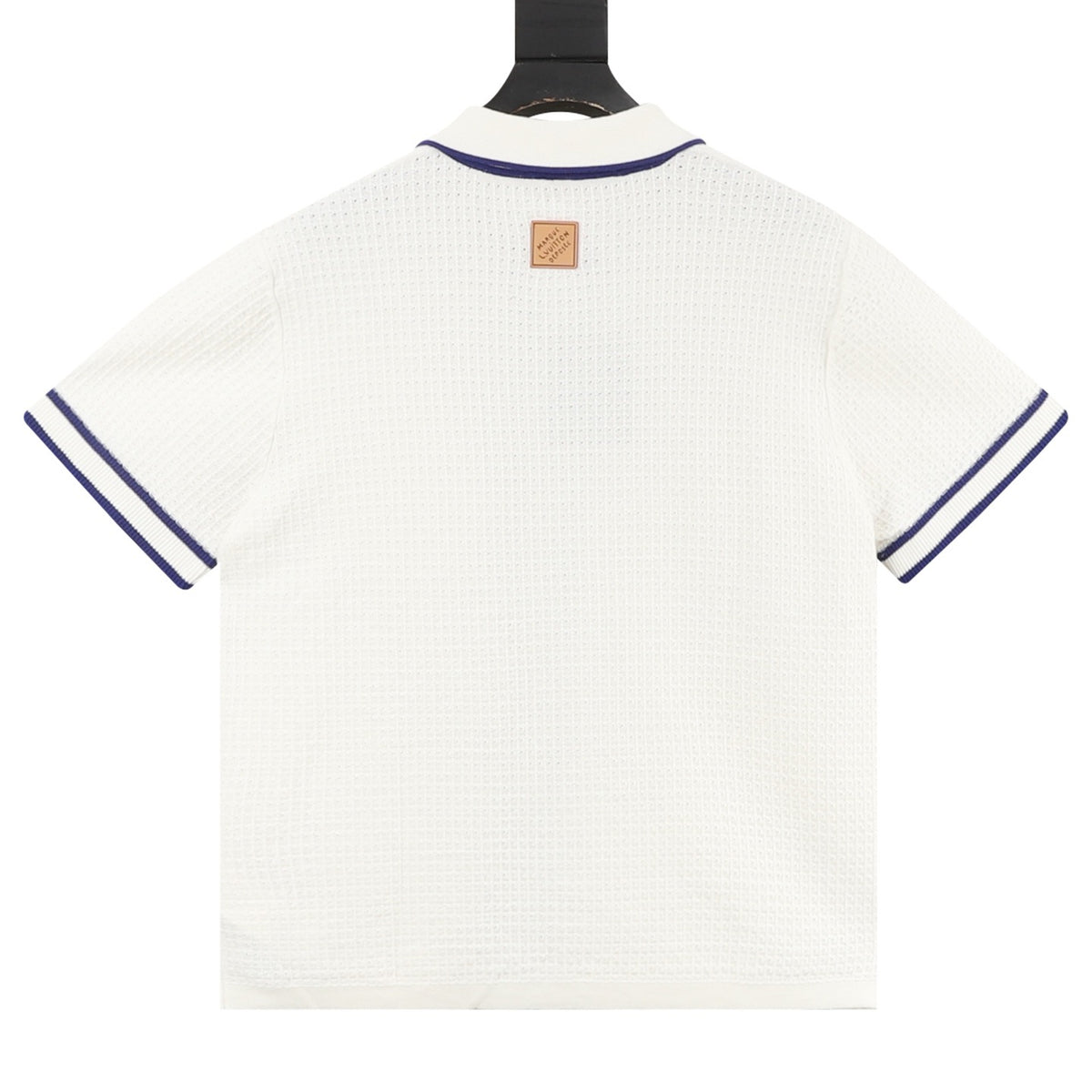 Louis Vuitton Waffle-Knit Embroidered Short-Sleeve Shirt - White product detail 2