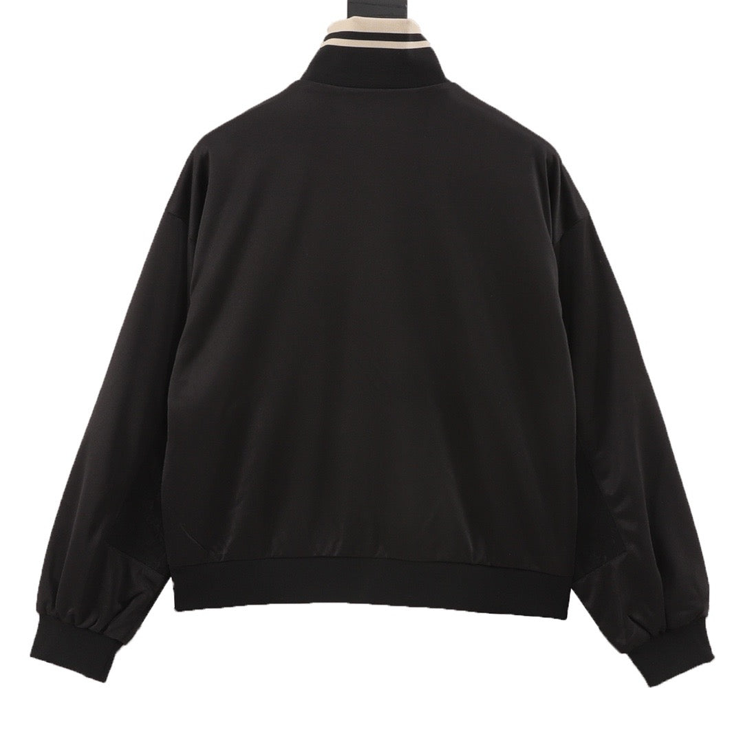 Gucci Openwork Double G Embroidered Half-Zip Jacket product detail 2