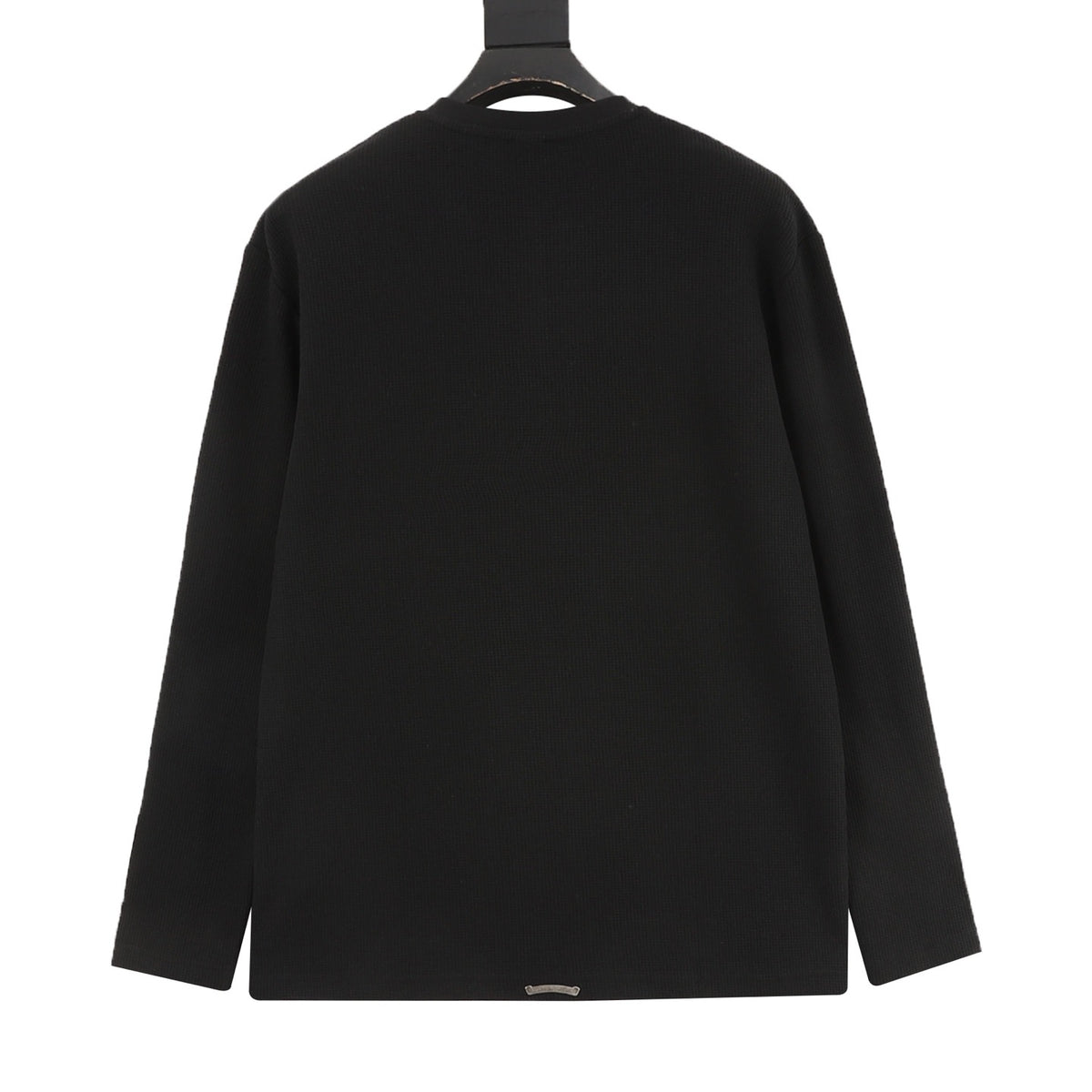 Chrome Hearts Cross Patch Waffle-Knit Henley Long-Sleeve Top product detail 2