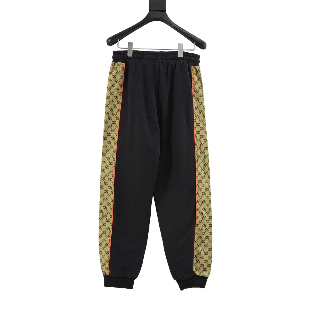 Gucci Monogram Panel Drawstring Trousers product detail 2