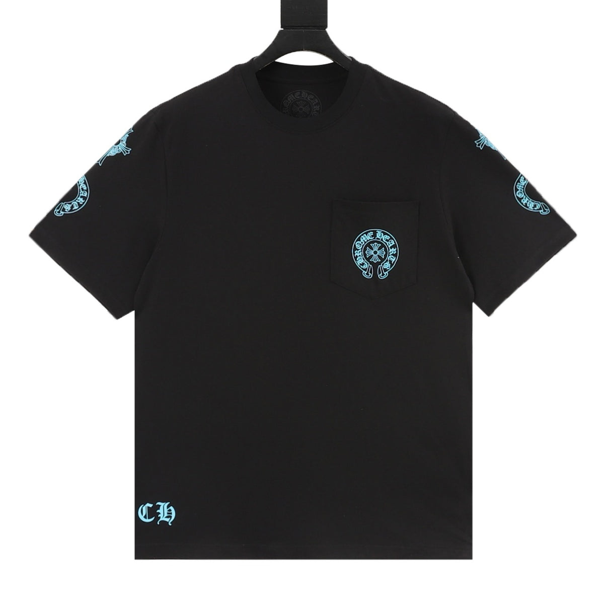 Chrome Hearts Blue Cross Print T-Shirt product detail 2