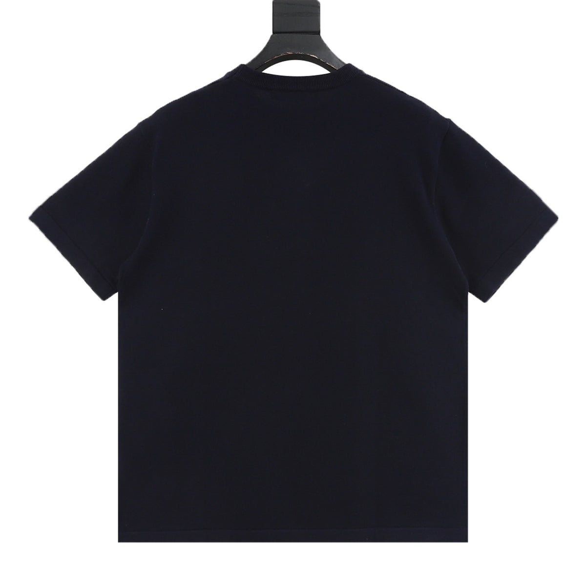 Louis Vuitton Leather-Detail Knit T-Shirt - Black product detail 2
