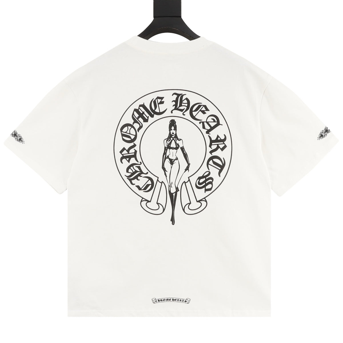 Chrome Hearts Woman and Horseshoe Print T-Shirt product detail 2
