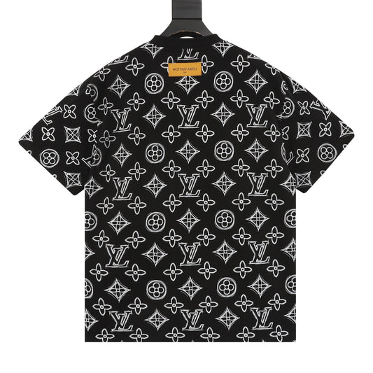 Louis Vuitton Sketch Monogram Print T-Shirt product detail 2