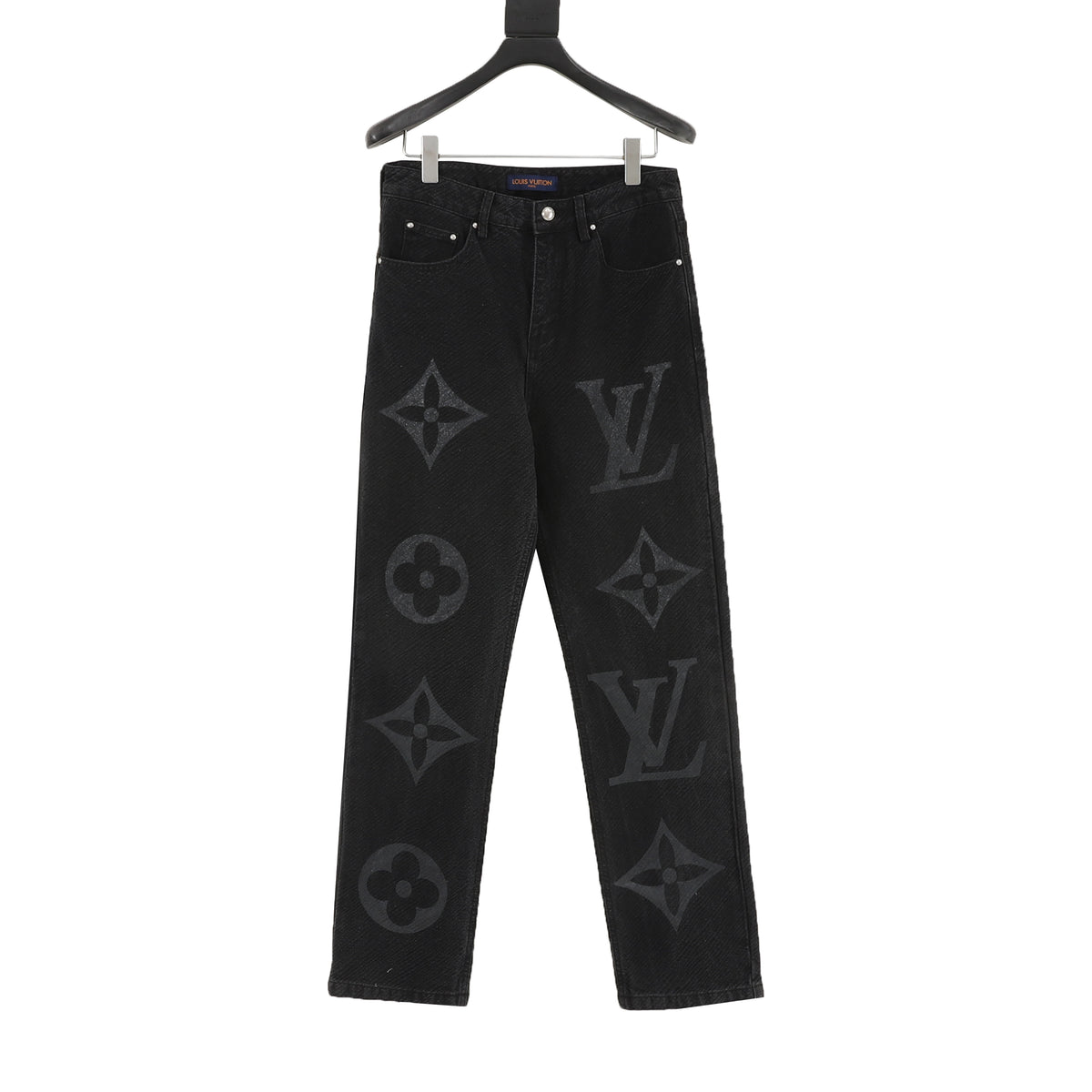 Louis Vuitton Monogram Print Twill Denim Pants product detail 2