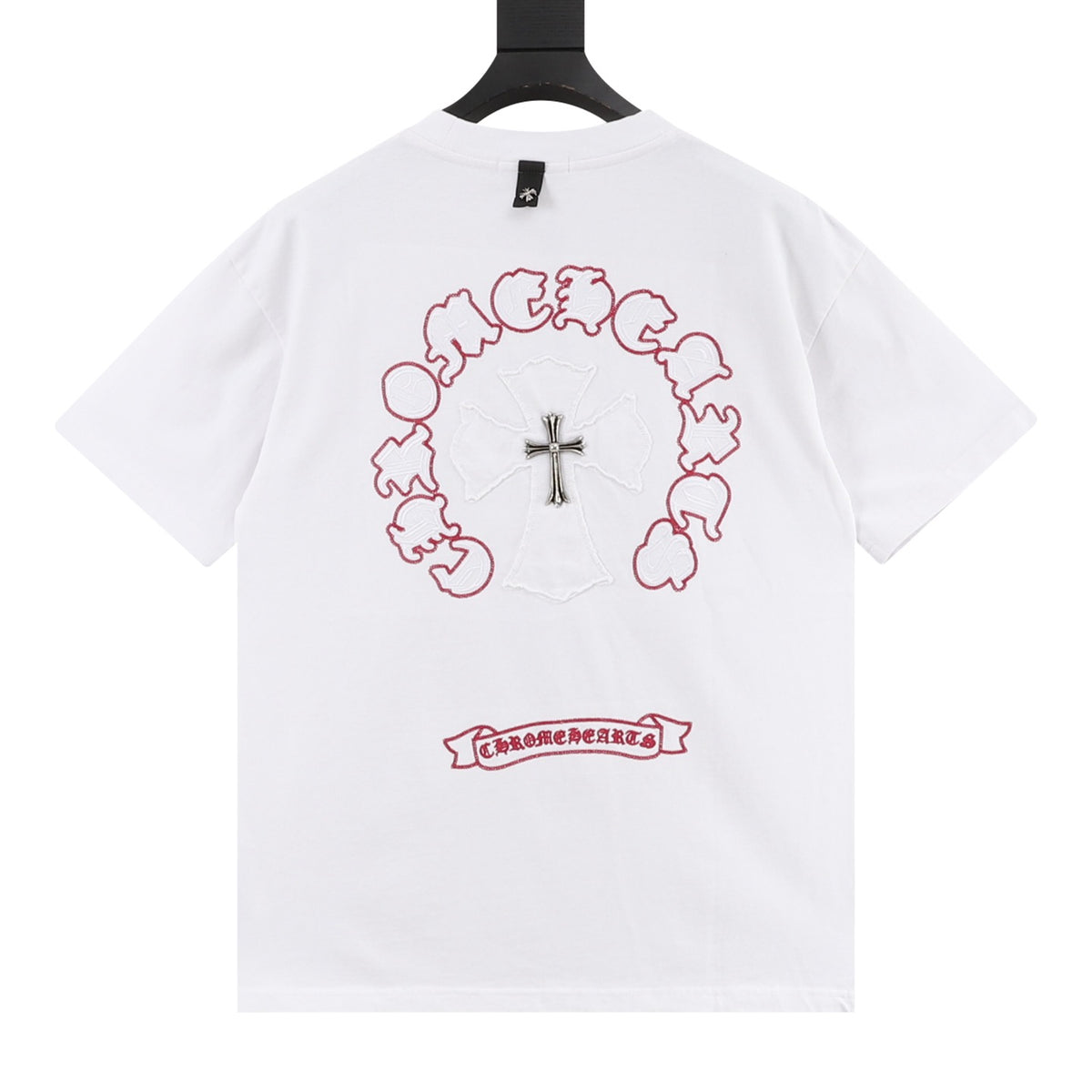 Chrome Hearts Letter Patch Hardware Cross T-Shirt product detail 2