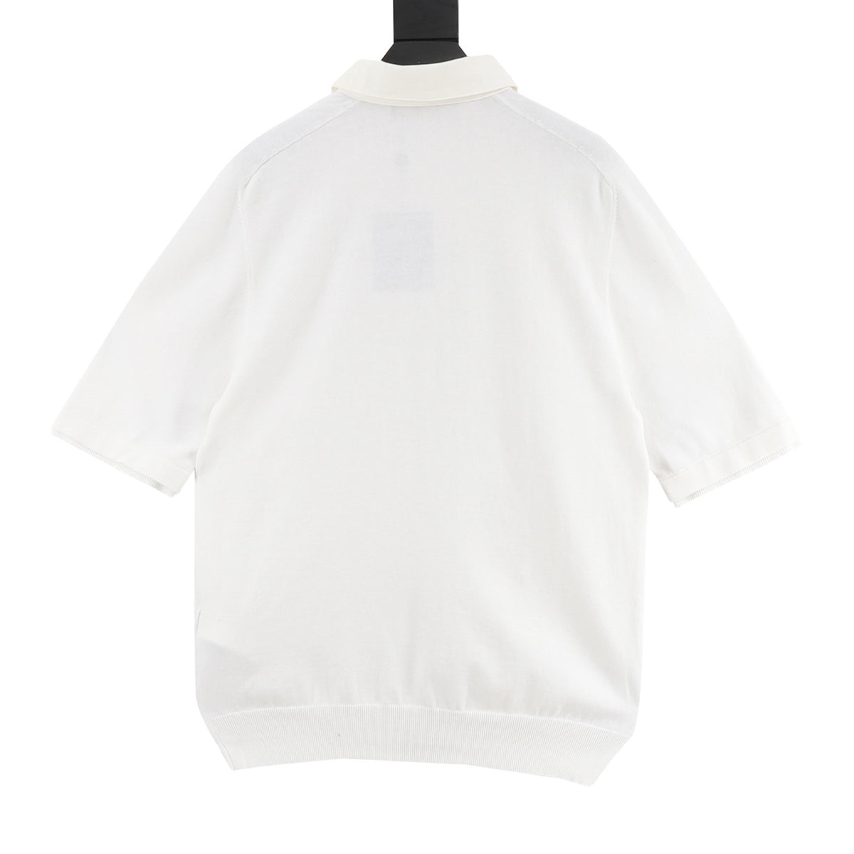 Louis Vuitton Contrast-Collar Short-Sleeve Polo - Black product detail 2