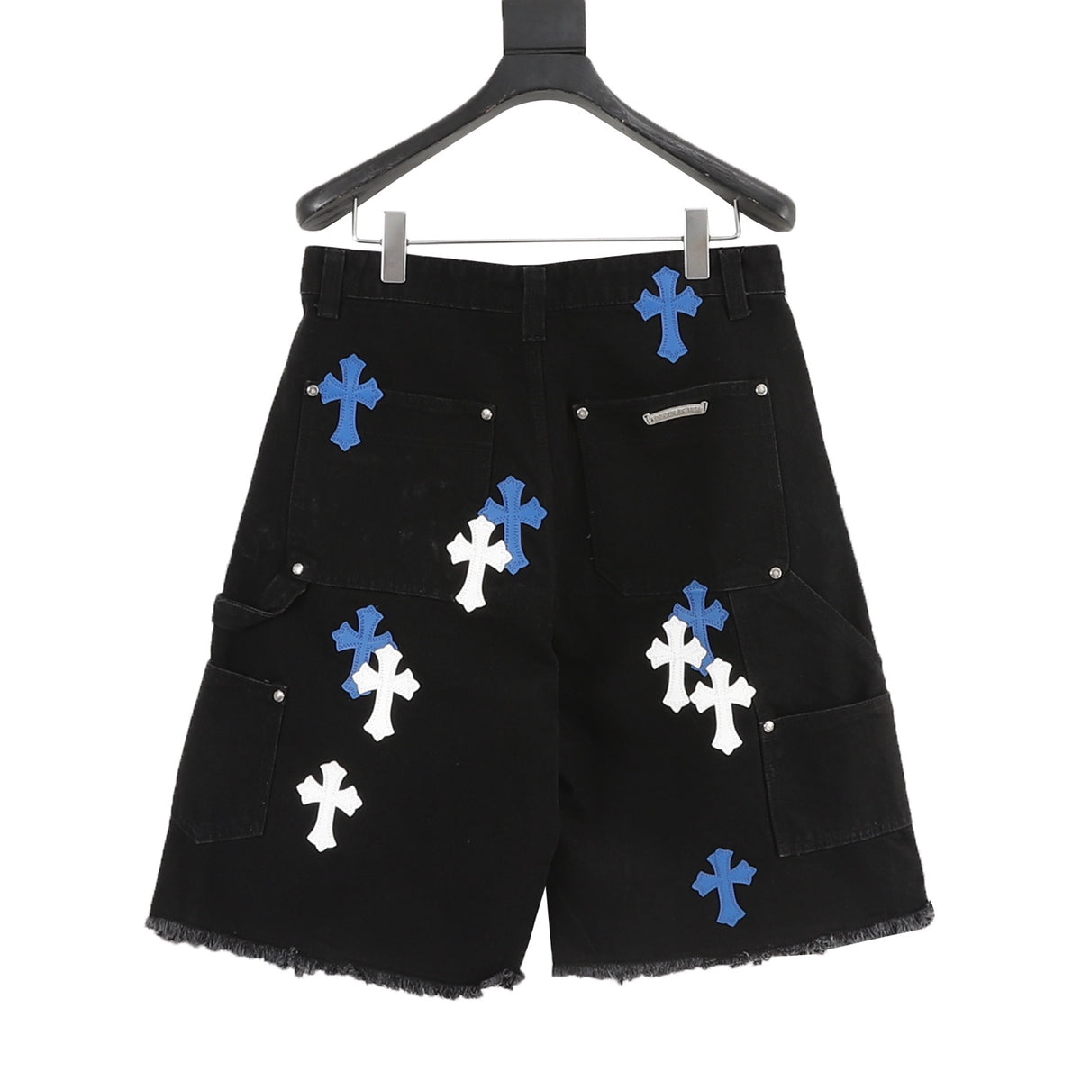 Chrome Hearts Leather-Label Cross Denim Shorts product detail 2