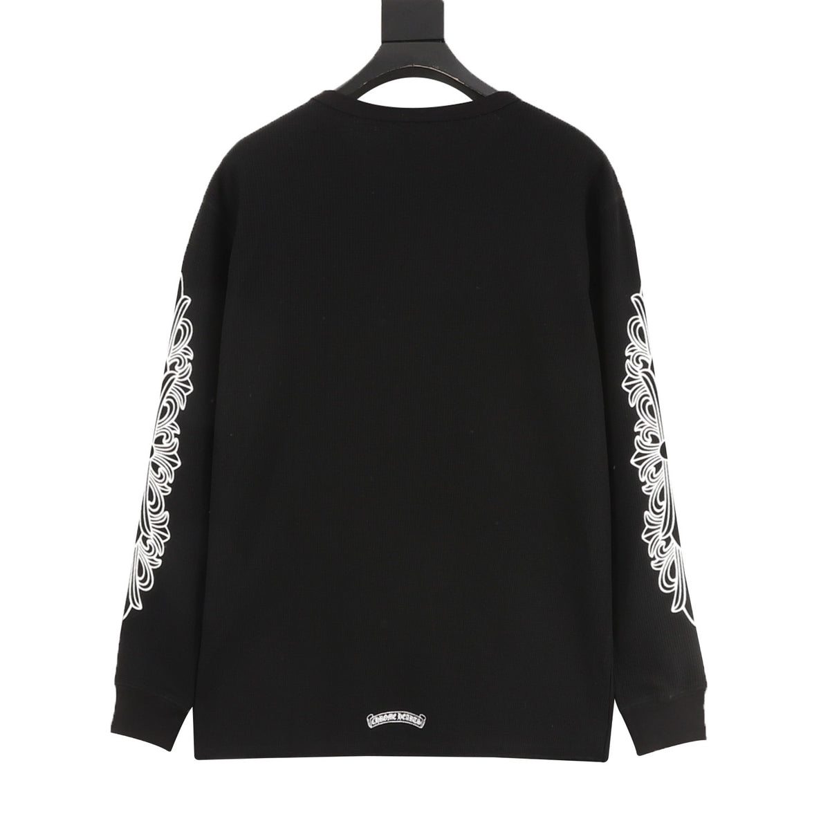 Chrome Hearts Waffle-Knit Cross and Scroll Print Long-Sleeve Top product detail 2
