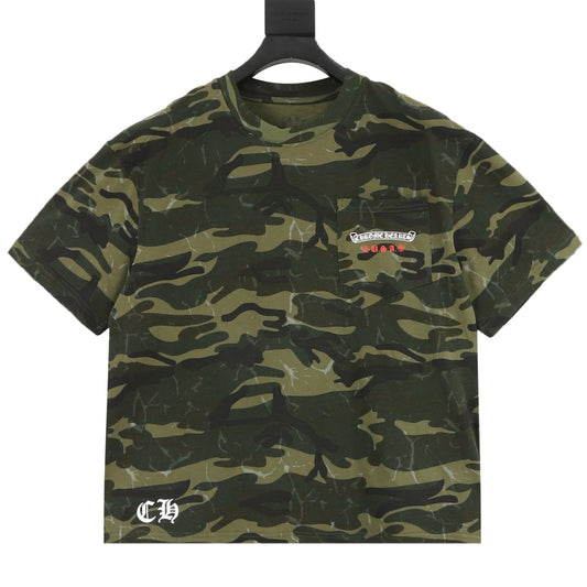 Chrome Hearts Camo Flag Print T-Shirt product detail 2