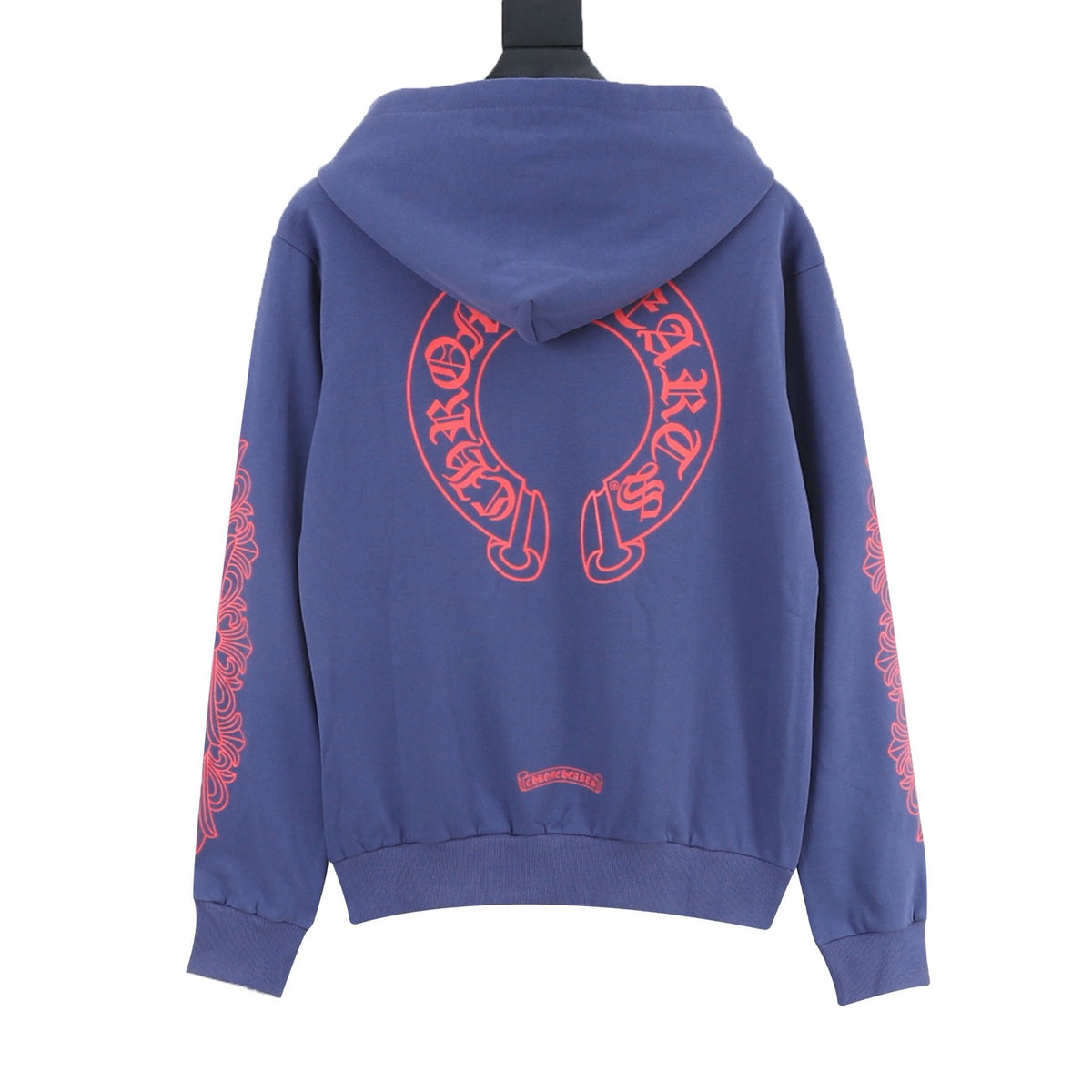 Chrome Hearts Gothic Script Horseshoe Print Hoodie product detail 2