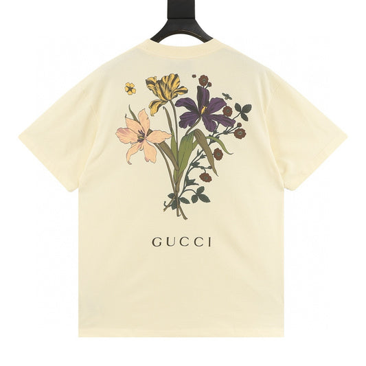 Gucci Floral Letter Print T-Shirt product detail 2