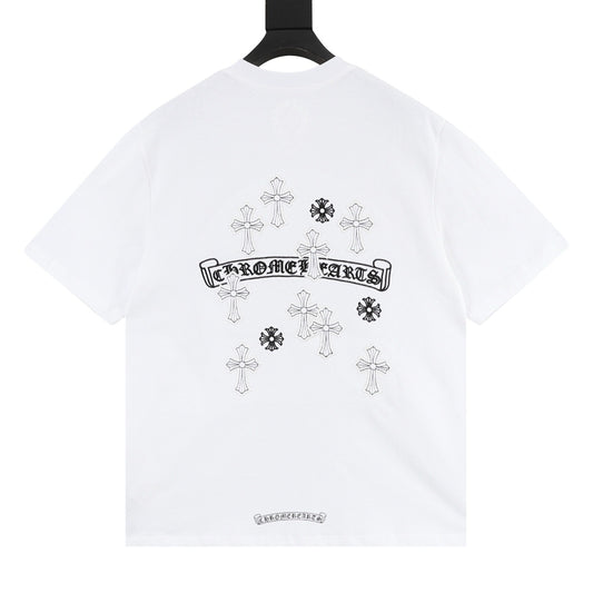 Chrome Hearts Gothic Script Cross T-Shirt product detail 2