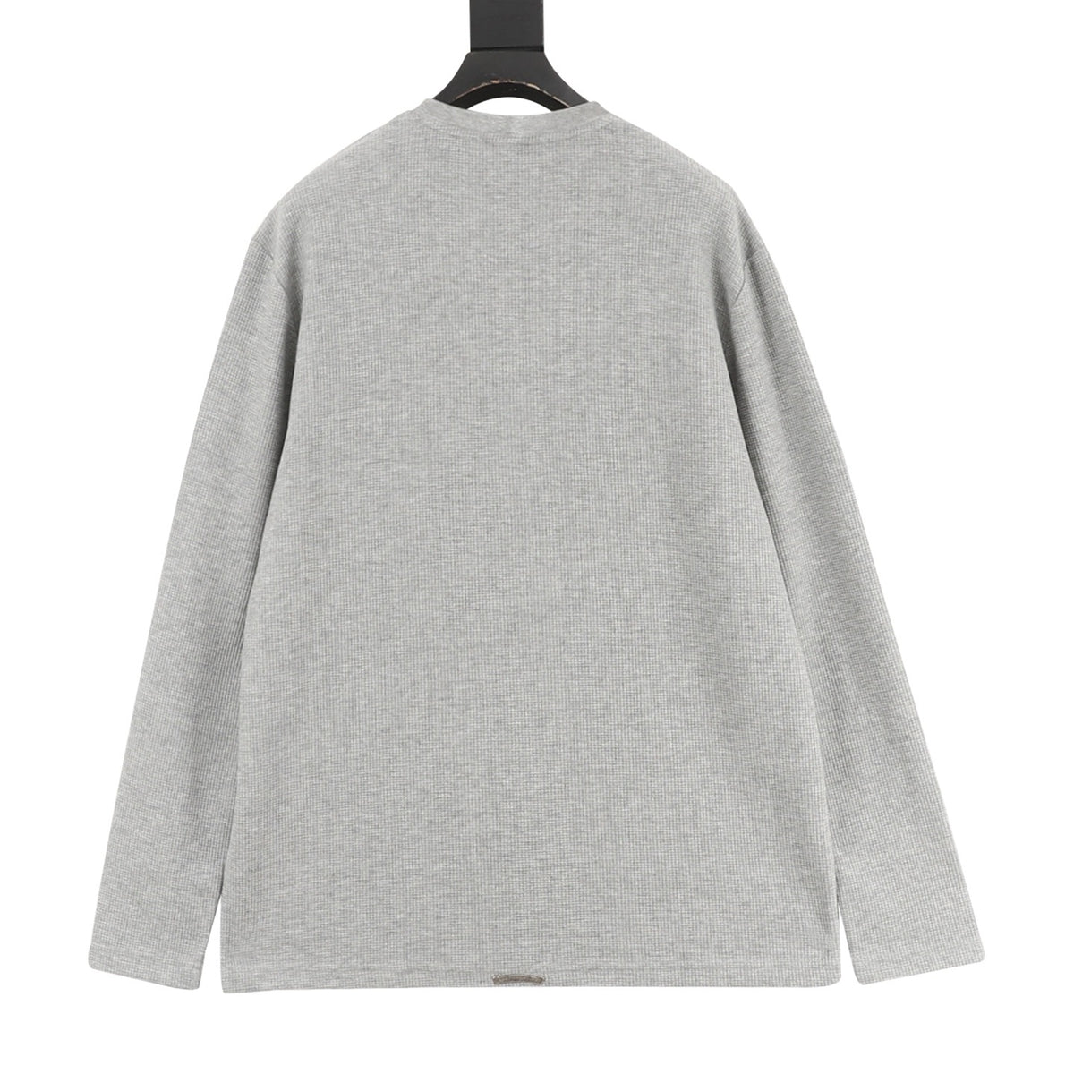 Chrome Hearts Cross Patch Waffle-Knit Henley Long-Sleeve Top product detail 2