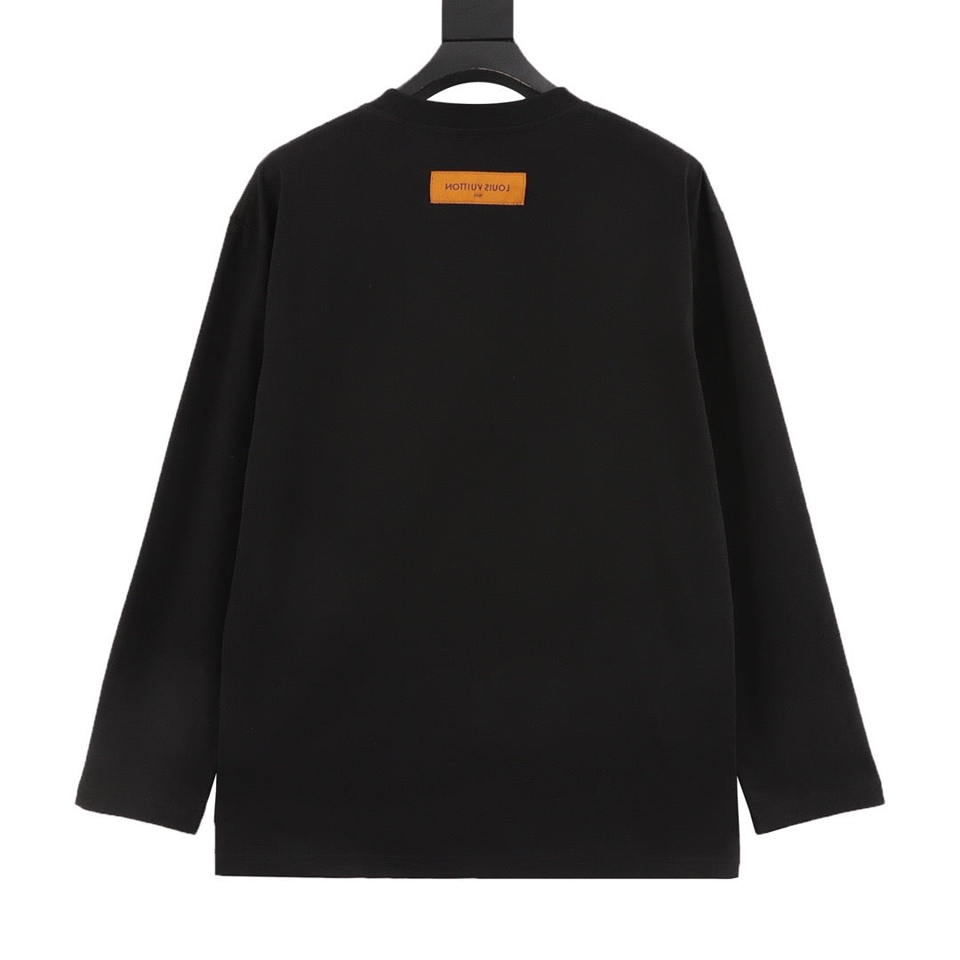 Louis Vuitton Embossed Letter Long-Sleeve T-Shirt product detail 2