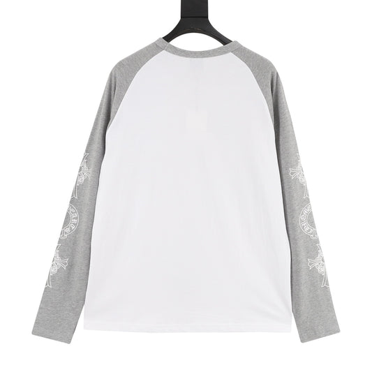 Chrome Hearts Gothic Script Collar Contrast Long-Sleeve Top product detail 2