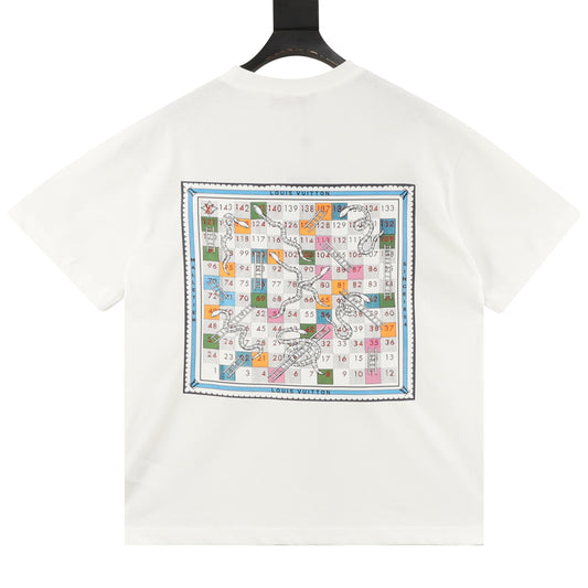 Louis Vuitton Damier Snakes-and-Ladders T-Shirt - White product detail 2
