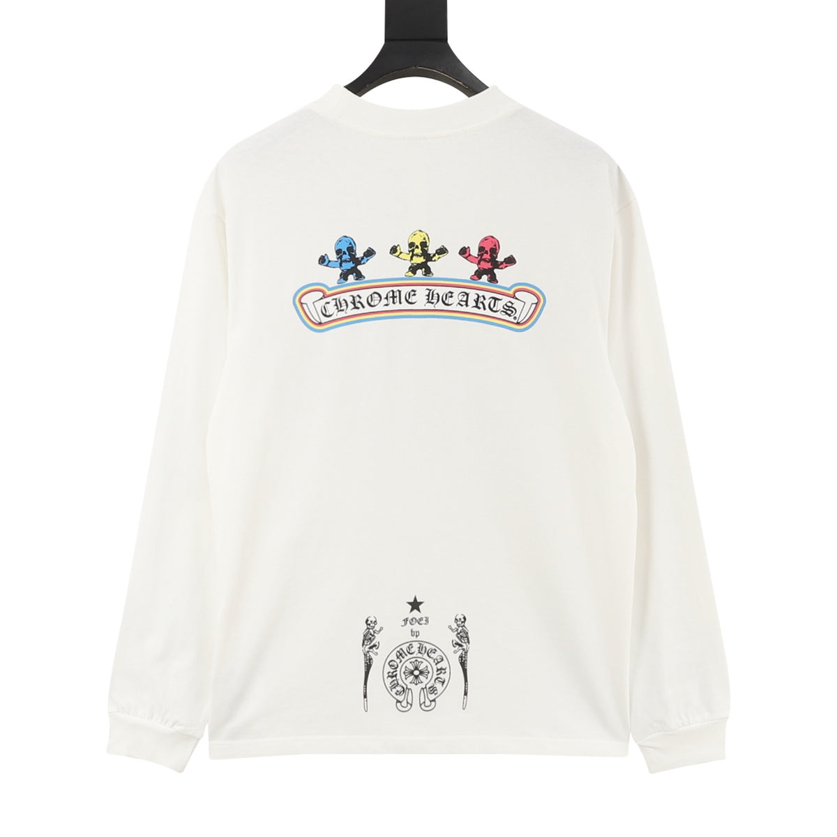 Chrome Hearts Skull Figure Print Long-Sleeve T-Shirt product detail 2