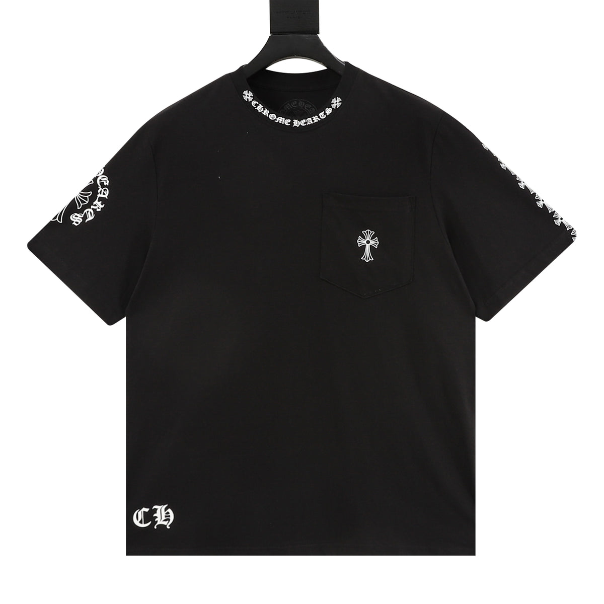 Chrome Hearts Gothic Script Cross Print T-Shirt product detail 2