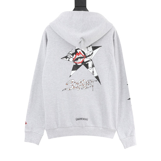 Chrome Hearts Star and Teeth Graphic Hoodie product detail 2