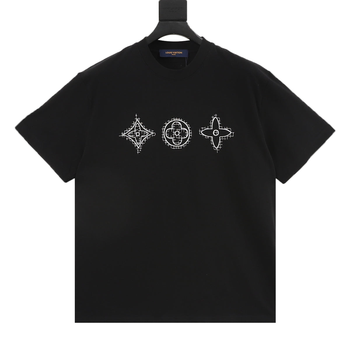 Louis Vuitton Three-Flower Grain Embroidered T-Shirt product detail 2