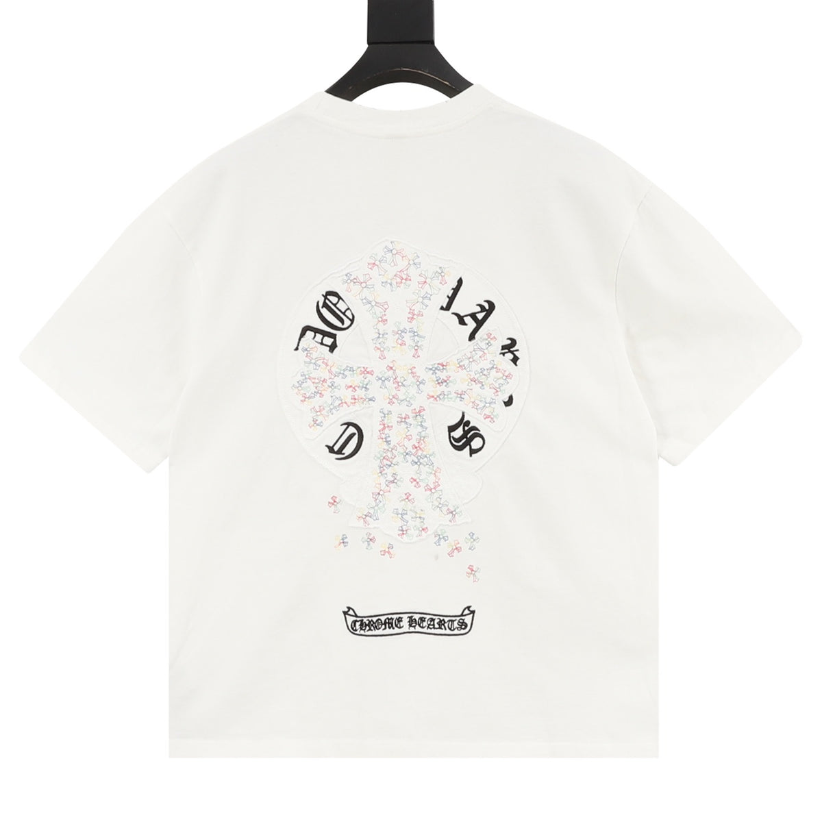 Chrome Hearts Multicolor Cross Patch Embroidered T-Shirt product detail 2