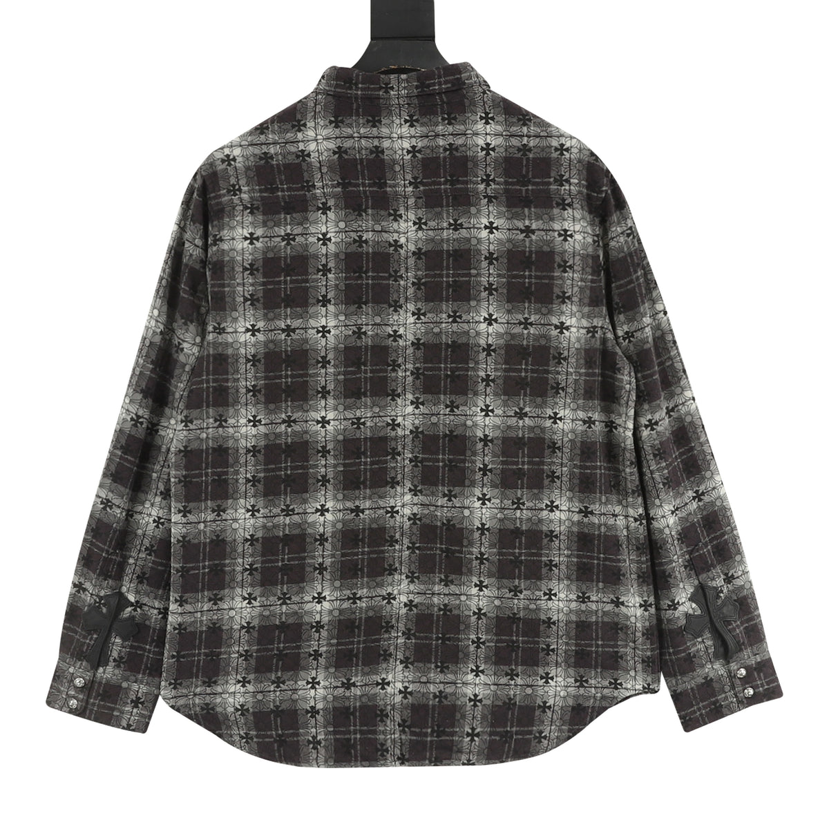 Chrome Hearts All-Over Check Cross Long-Sleeve Shirt product detail 2