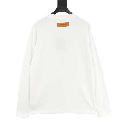 Louis Vuitton Embossed Logo Long-Sleeve T-Shirt - White product detail 2