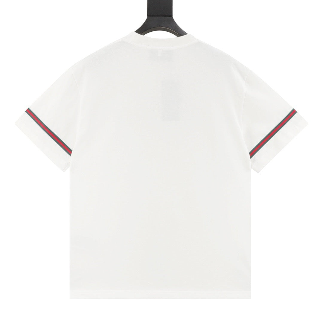 Gucci Web-Stripe Raised Embroidered T-Shirt product detail 2