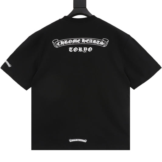 Chrome Hearts Gothic Scroll Print T-Shirt product detail 2