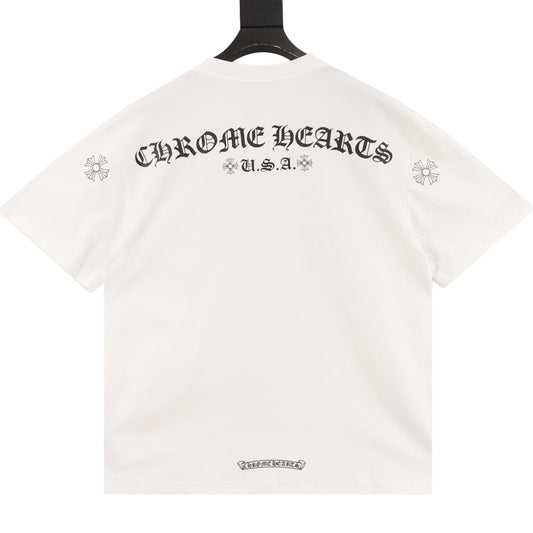 Chrome Hearts Gothic Script Print T-Shirt product detail 2