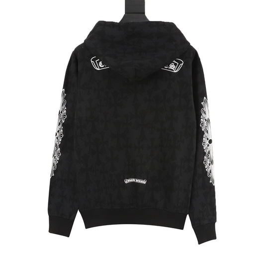Chrome Hearts Tonal All-Over Print Hoodie product detail 2