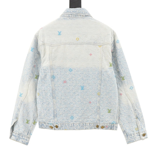 Louis Vuitton Candy Embroidered Denim Jacket product detail 2