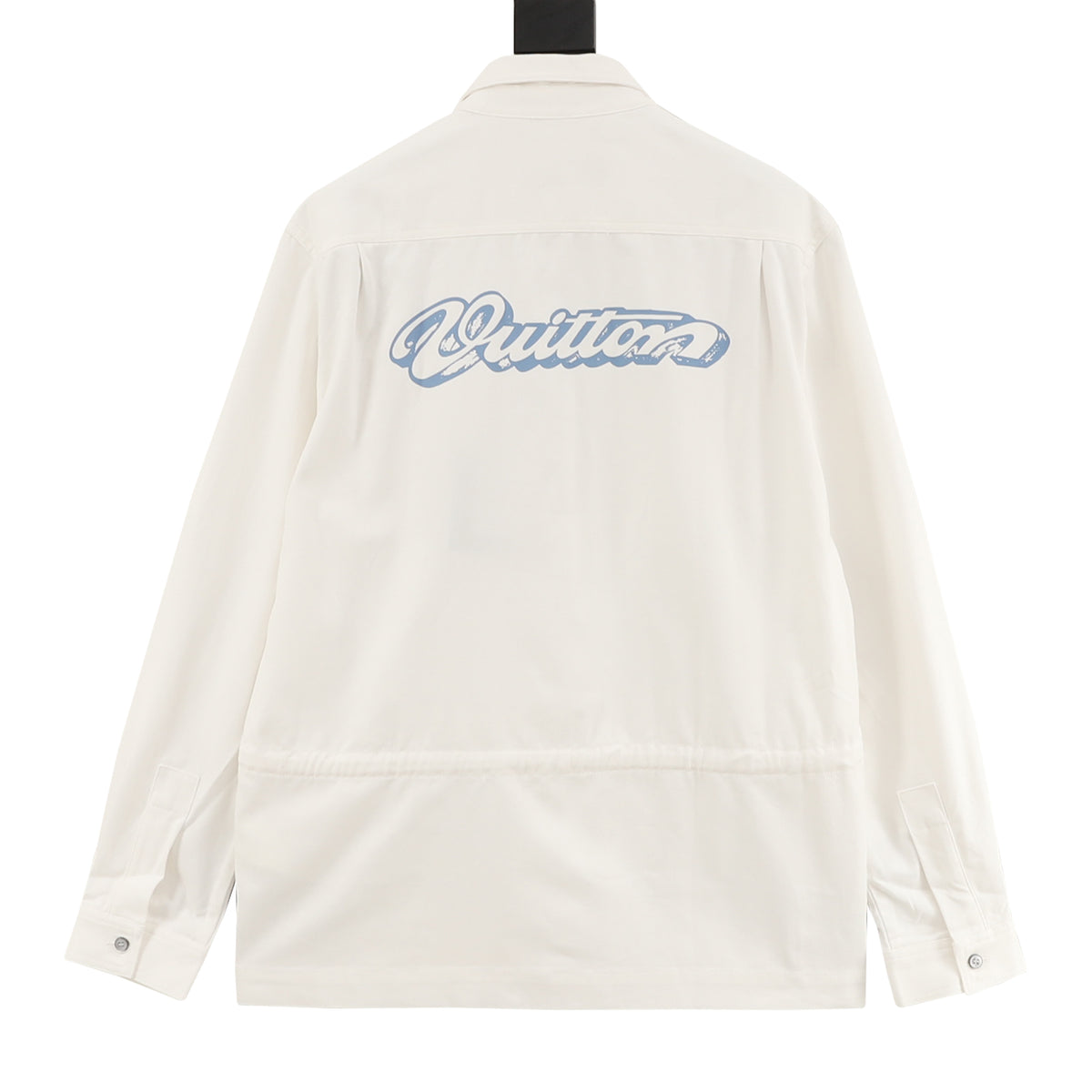 Louis Vuitton Leather-Patch Printed Shirt Jacket - Ivory product detail 2
