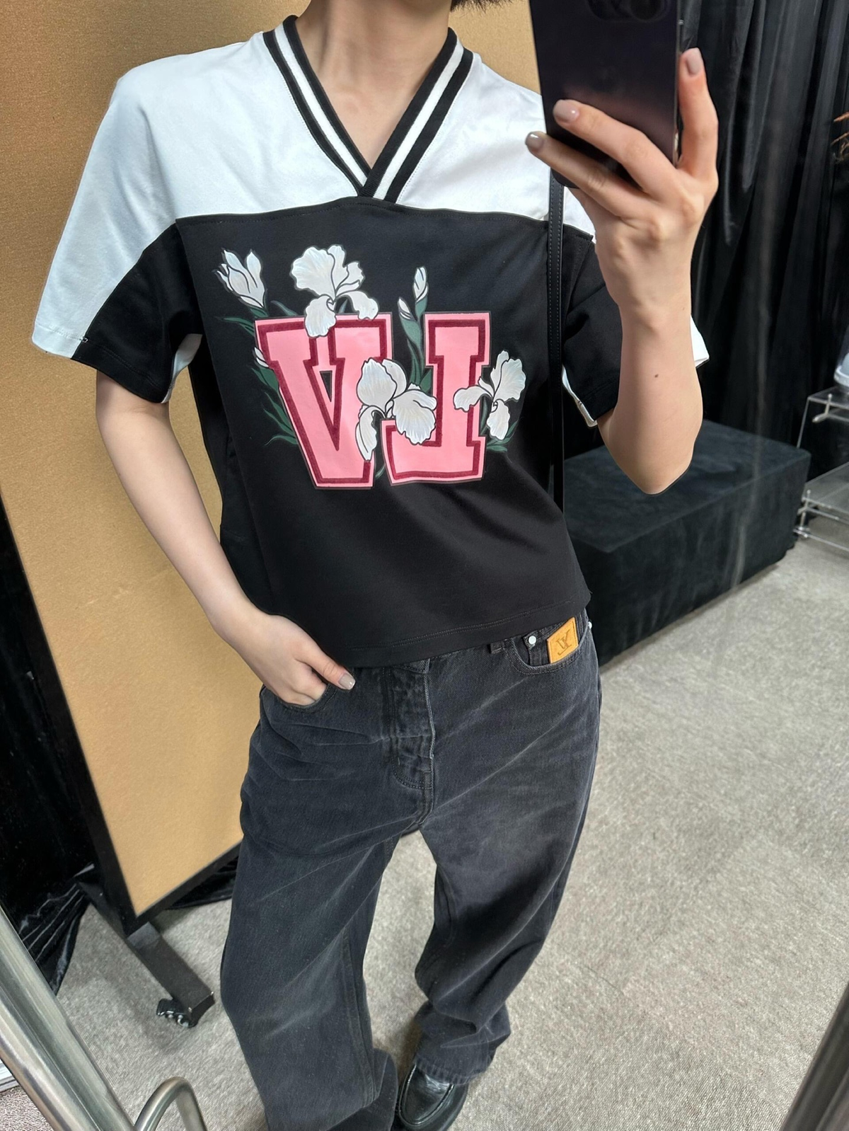 Louis Vuitton Back-Pocket Embroidered Skate Jeans - Black product image 4