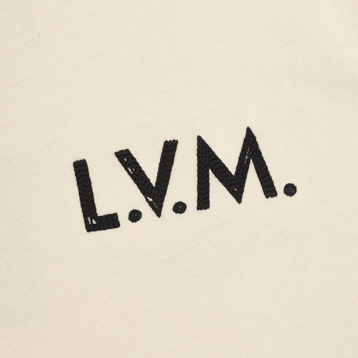 Louis Vuitton L.V.M. Embroidered Cotton T-Shirt - Ivory product detail 4