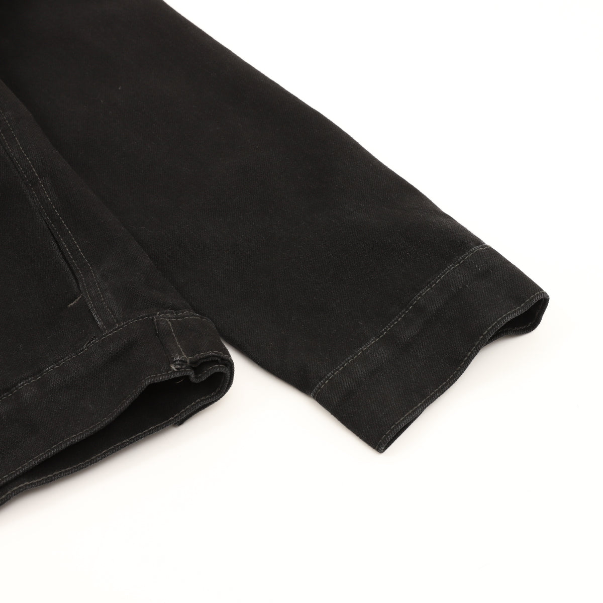 Louis Vuitton Monogram Distressed Denim Jacket - Black product detail 5