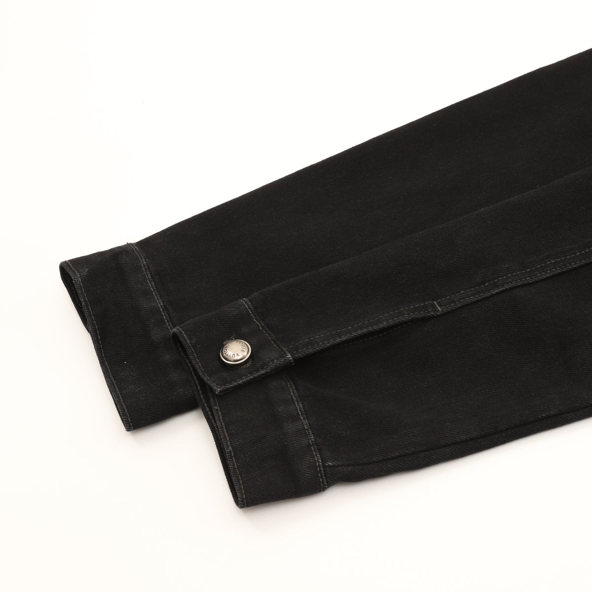 Louis Vuitton Monogram Distressed Denim Jacket - Black product detail 6
