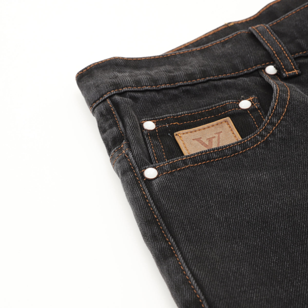 Louis Vuitton Back-Pocket Embroidered Skate Jeans - Black product image 11