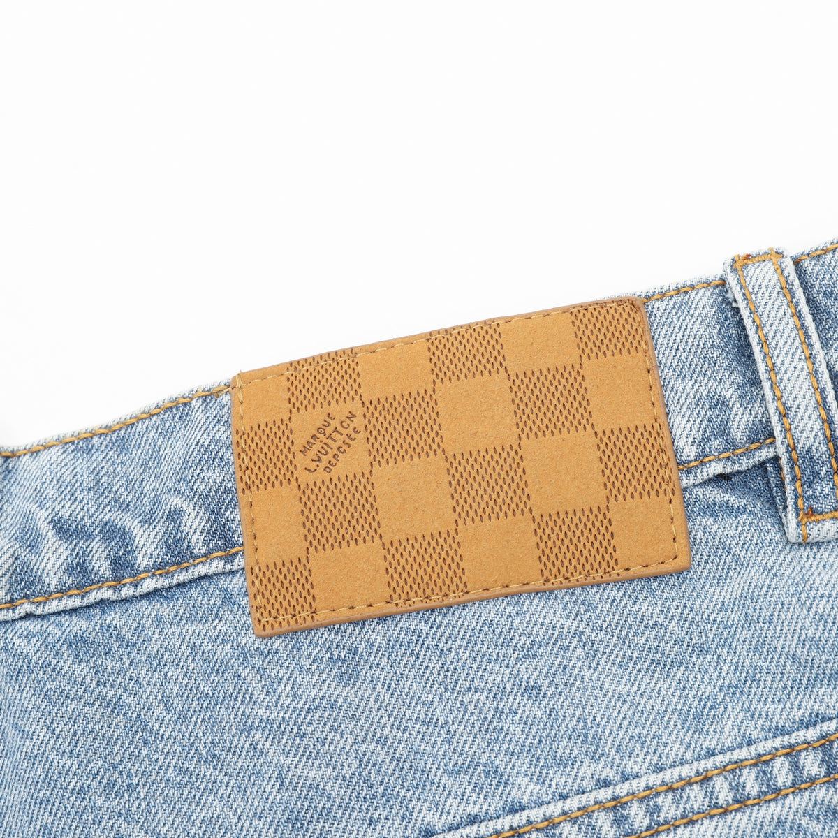 Louis Vuitton Back-Pocket Embroidered Skate Jeans - Light Blue product image 11