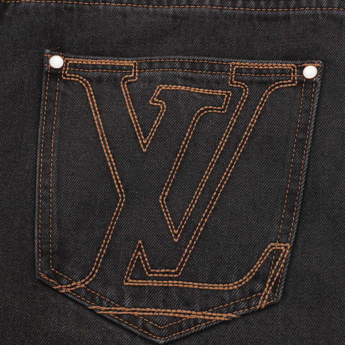 Louis Vuitton Back-Pocket Embroidered Skate Jeans - Black product image 14