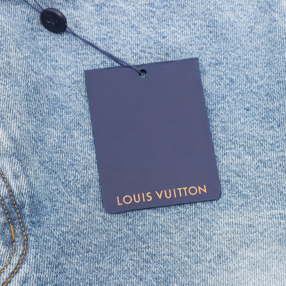 Louis Vuitton Back-Pocket Embroidered Skate Jeans - Light Blue product image 14