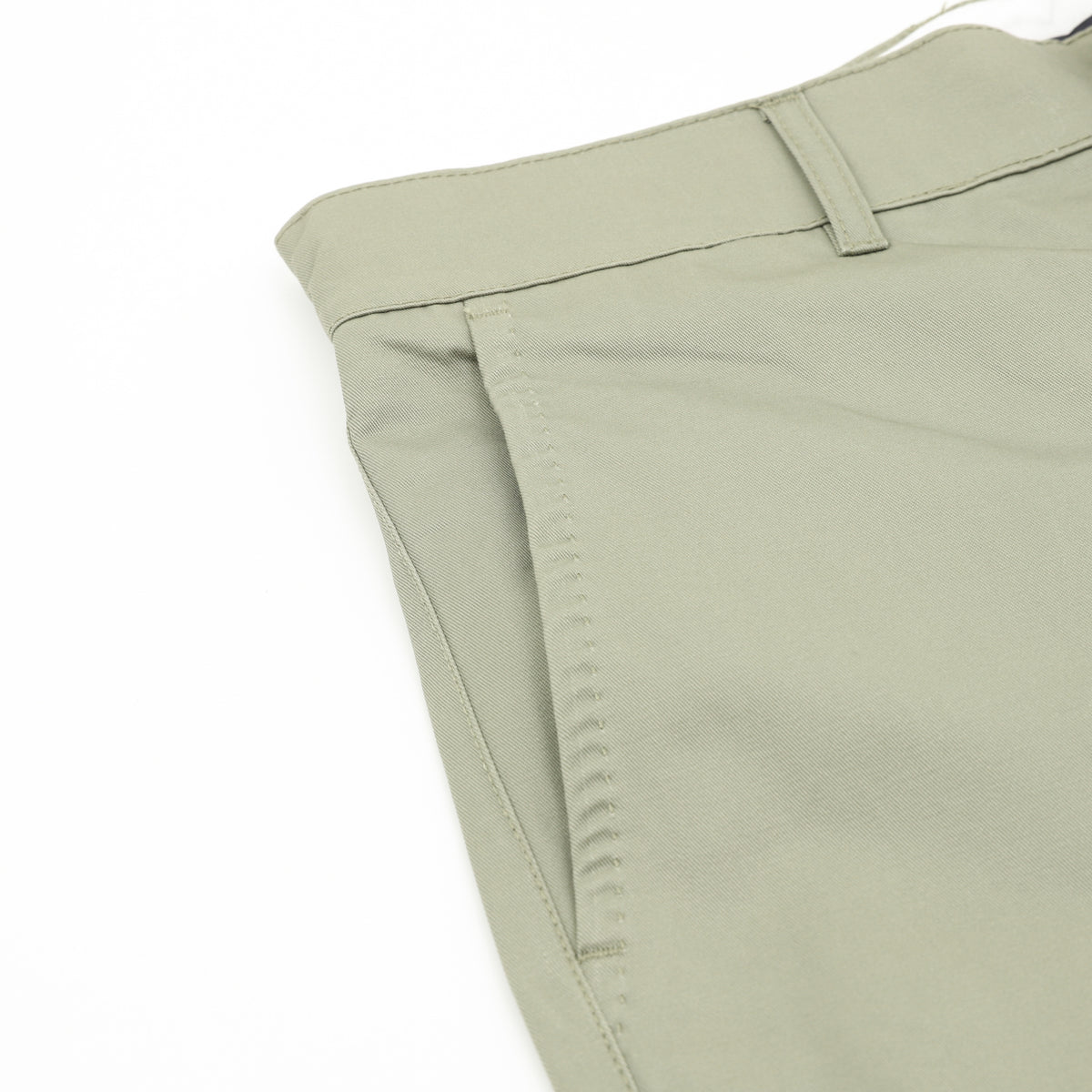 Louis Vuitton Leather-Pocket Silk-Cotton Crepe Trousers - Sage Green product image 15