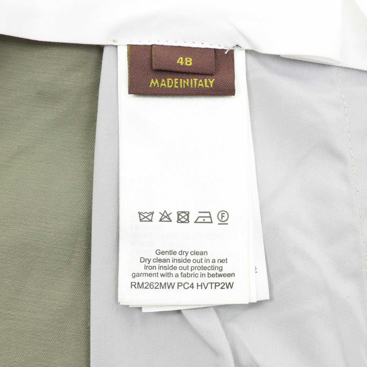Louis Vuitton Leather-Pocket Silk-Cotton Crepe Trousers - Sage Green product image 17