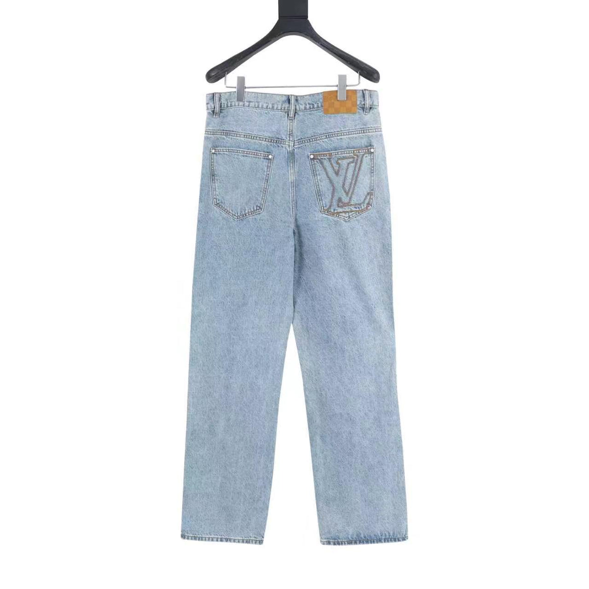 Louis Vuitton Back-Pocket Embroidered Skate Jeans - Light Blue product image 18